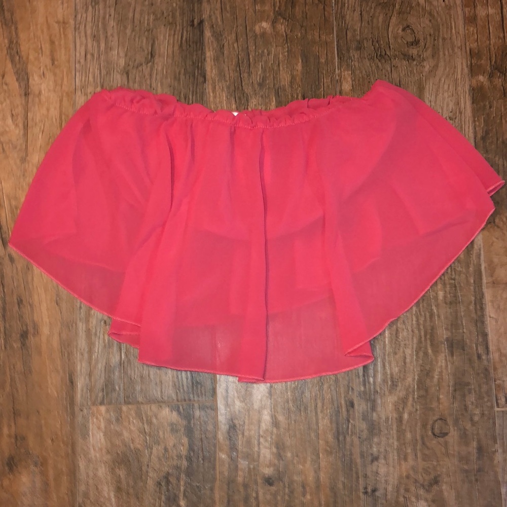 Agaci pink flowy tube top blouse